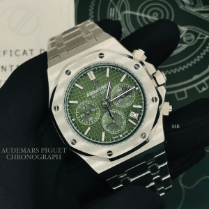 Buy Audemars Piguet Royal Oak Chronograph Green Dial Watch