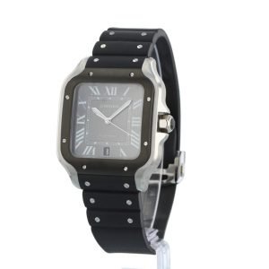 Cartier Santos WSSA0037 Steel Case with Dark Grey dial