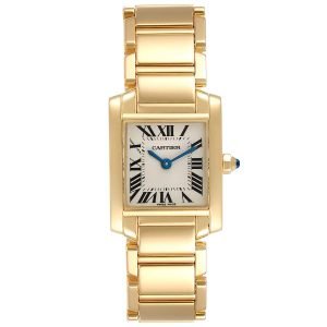 Cartier Tank Francaise Yellow Gold Quartz Ladies Watch
