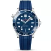 Get Omega Semaster Diver 300 42MM Blue Rubber Strap