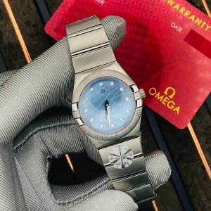 Omega Constellation Blue Silver Dial Watch