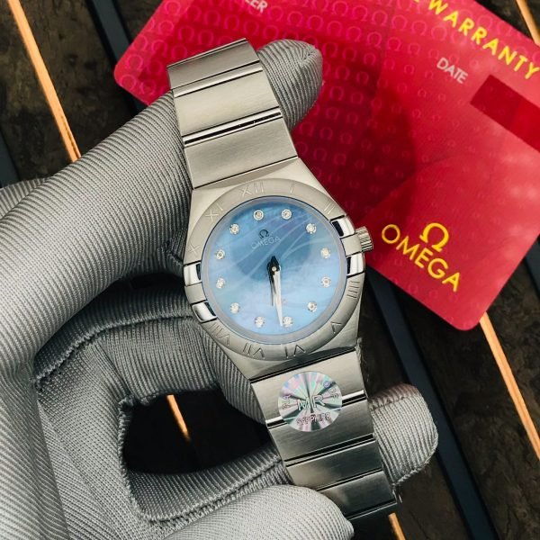 Omega Constellation Blue Silver Dial Watch