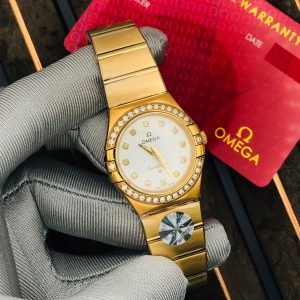 Omega Constellation Quartz 28Mm White Gold
