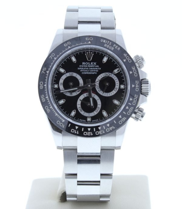 Rolex Daytona Ceramic Bezel Stainless Steel Black Dial 116500LN 40mm