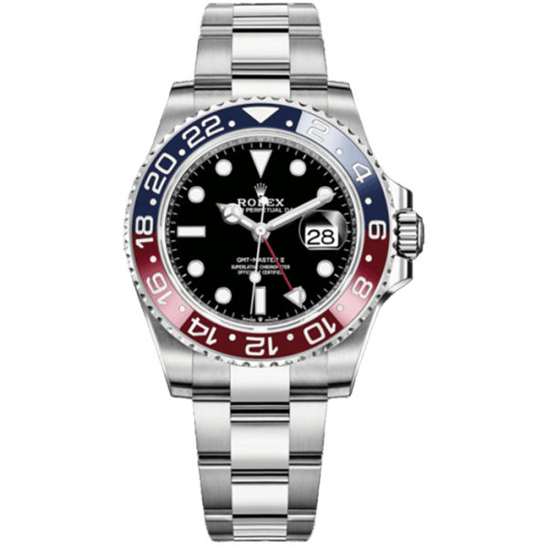 Rolex GMT Master II Pepsi Oyster Stainless Steel Watch