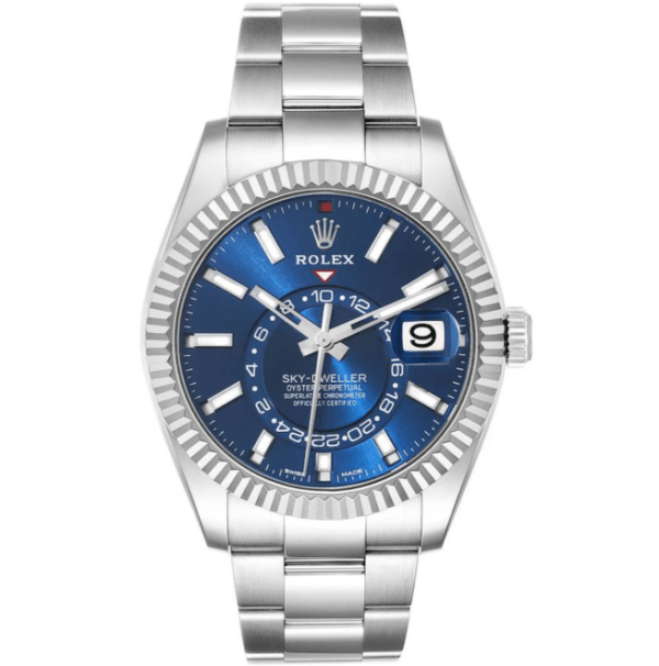 Rolex Sky Dweller Blue 42mm Dial Steel Mens Watch