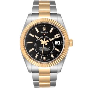 Rolex Sky-Dweller Yellow Gold 42mm Dial Steel Mens Watch