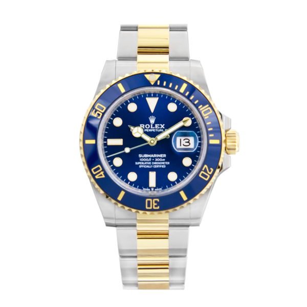 Rolex Submariner Date Two Tone Blue Dial Men's Watch 116613LB-0005