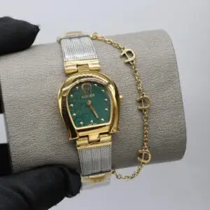 Aigner Green Mother of Pearl Two-Tone Watch