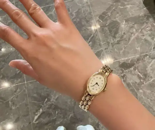 BVLGARI Vintage Seiko Oval Gold Watch
