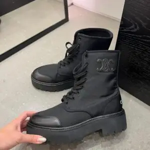 CELINE Bulky Lace Up Boot
