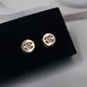 Chanel Single Stone Earrings