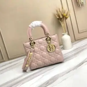 DIOR Pale Cannage Lambskin Bag