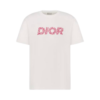 Dior Italic corail, coupe relax T-shirt