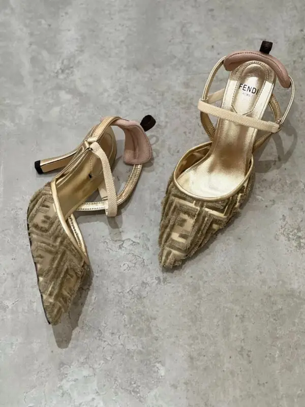 Fendi Golden Premium Pencil Heel
