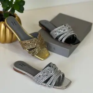 GINA Blingbling Rhinestone Flip Flops