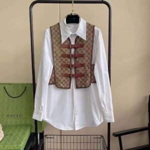 GUCCI Women White Shirt with Jacket