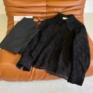 GUCCI Black Slim Fit Shirt for Women