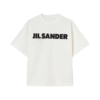JIL SANDER Off-white T-shirt with printed modified logo