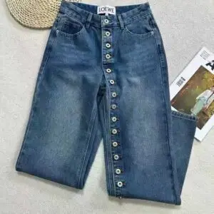 LOEWE x Paul Gaultier Buttoned Leg Jeans
