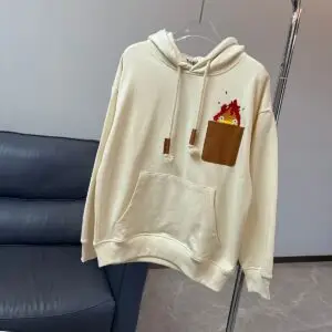 LOEWE Calcifer Leather Patch Hoodie
