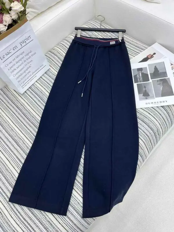 MIU MIU Solid Wide Leg Pants