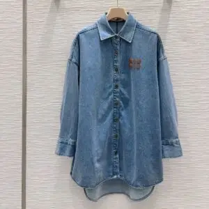 MIU MIU Women Denim Light Blue Shirt
