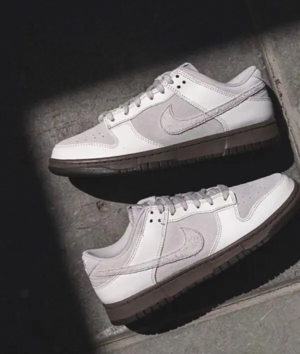 Nike Dunk Low Ironstone Grey Suede Sneakers