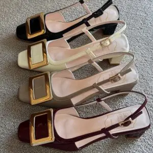 ROGER VIVIER Signature Buckle Heeled Sandal