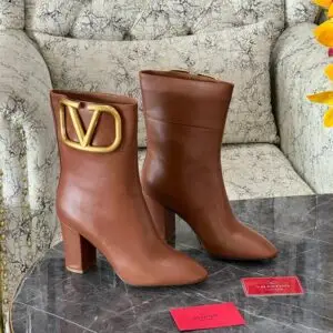 Valentino Garavani Rockstud V Logo Ankle Booties