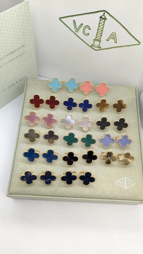 Van Cleef & Arpels Alhambra MOP Stud Earrings