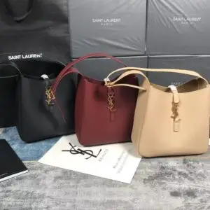 YSL Leather Bucket Bag