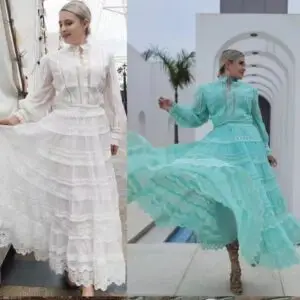 ZIMMERMAN Long Sleeve Maxi Dress