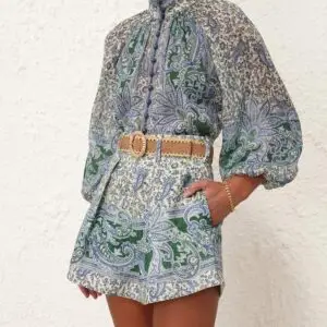 ZIMMERMANN Ottie Printed Blouse