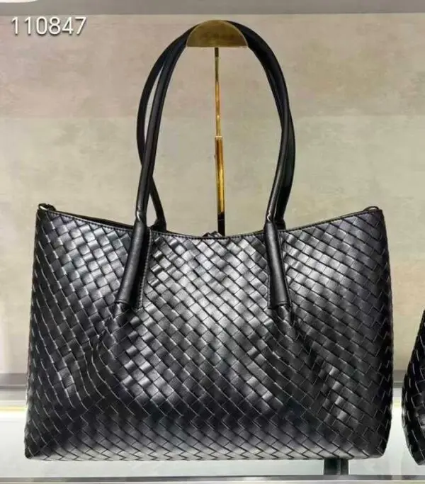 Bottega Veneta Black Reversible Shoulder Bag
