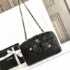 CHANEL Medium Wavy Hobo Brown Shoulder Bag