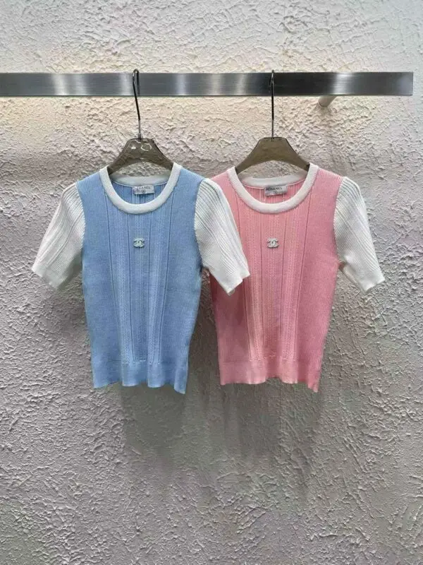CHANEL-inspired Knit Sweater Top