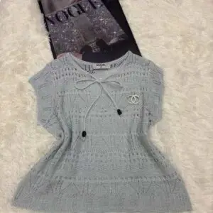 CHANEL Signature Hollow Out Blouse