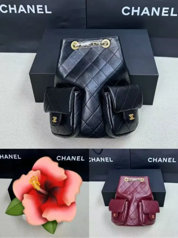 CHANEL Shiny Lambskin Backpack