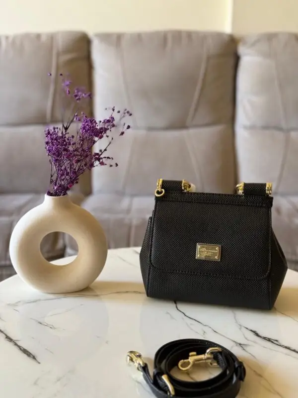 Dolce&Gabbana Medium Silicily Black Leather Bag