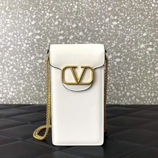 Valentino Garavani Vlogo Mini Leather Phone Case