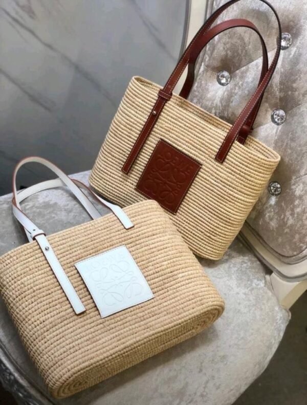 LOEWE Raffia Basket Tote Bag