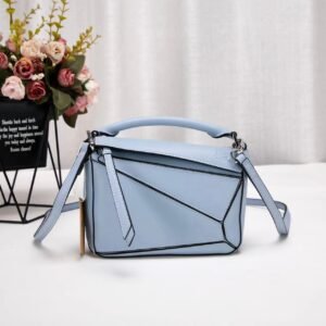 L OE WE Soft Grained Calfskin Mini Puzzle Bag