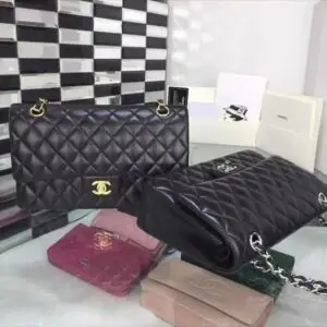 Chanel Plaid Quilted Flap Bag