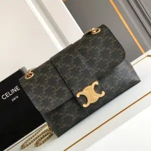 Design Medium Victoire Bag in Black Calfskin - Dubai Fashion LUX