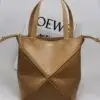 Design Puzzle Fold Mini Smooth Leather Tote Bag - Dubai Fashion LUX