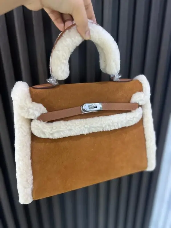 Hermès Kelly 35 Teddy Plush Bag