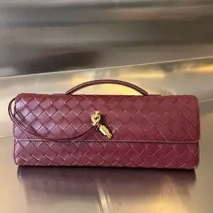 Design Women’s Minimalist Woven Genuine Leather Crossbody Baguette Handbags - Dubai Fashion LUX