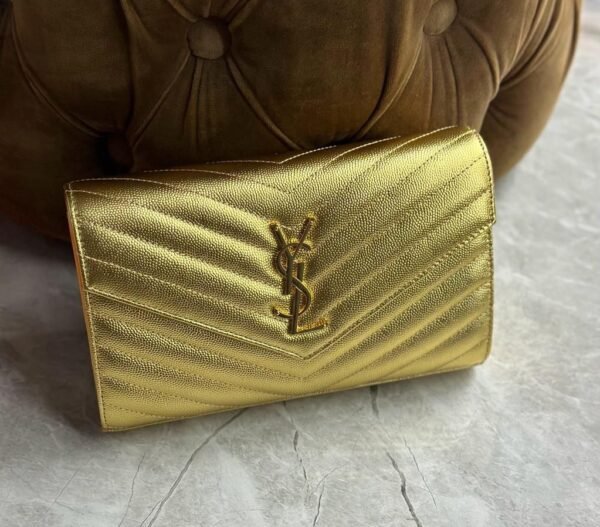 Saint Laurent Monogram Matelassé Wallet