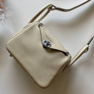 Hermes Lindy Verso Crocodile Reversible Bag